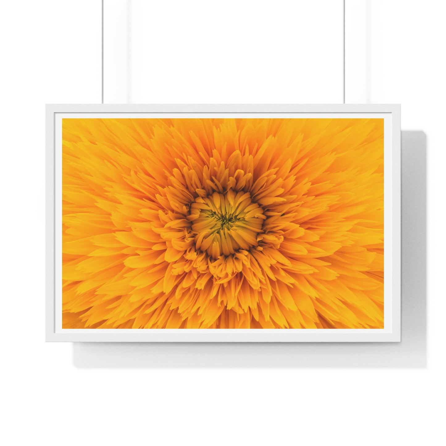Vibrant Yellow Flower Relaxing Large Wall Art, Framed Print