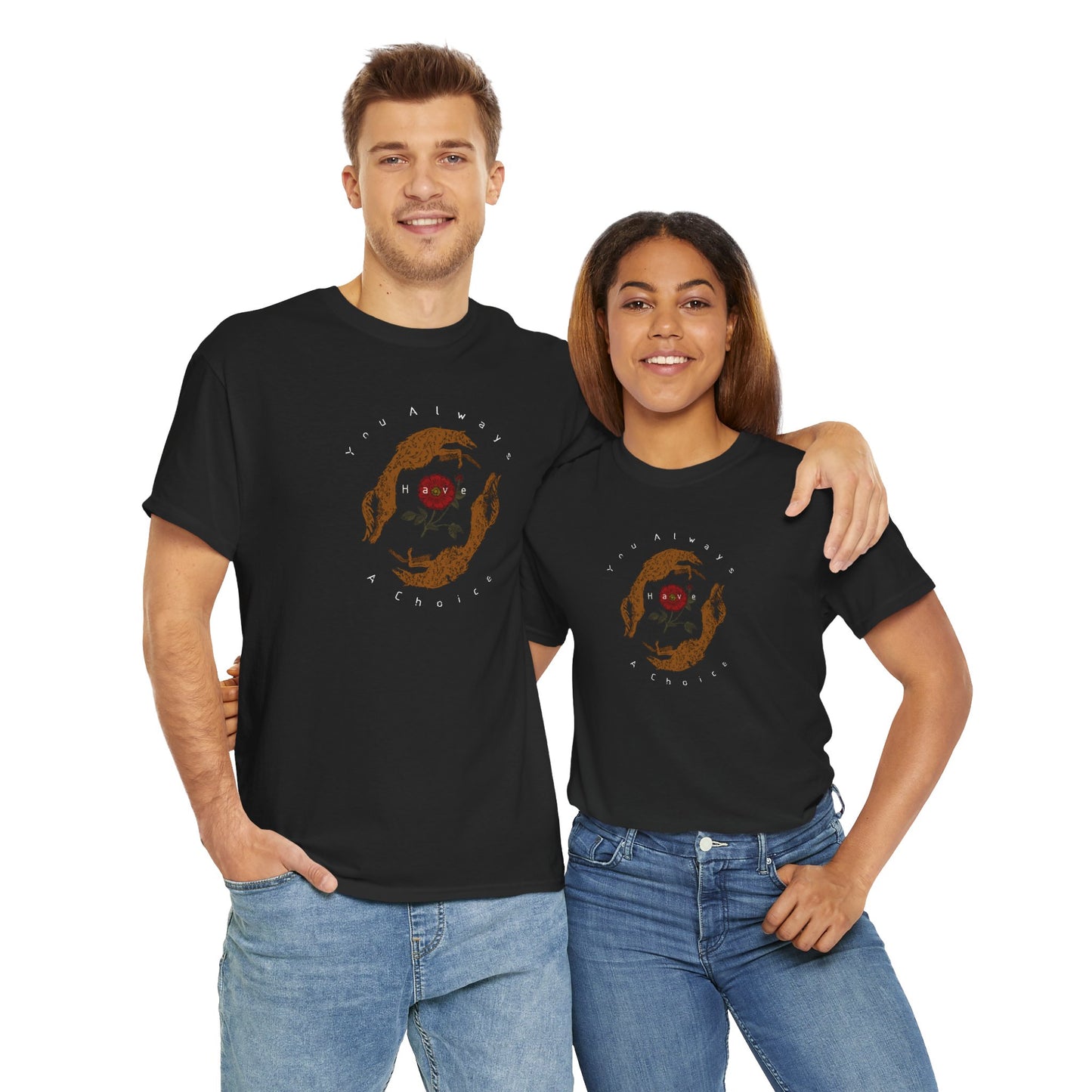 'You Always Have a Choice' Two Dogs Design T-Shirt