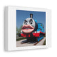 Big Lips Thomas the Tank Engine 'Designed by AI' Art Print on Canvas