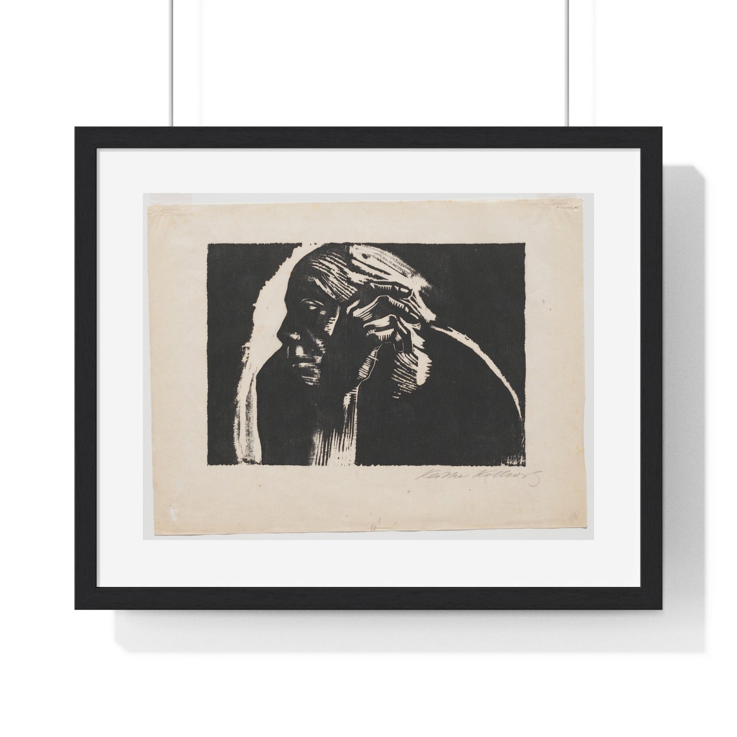 Self Portrait (1924) by Käthe Kollwitz, from the Original, Framed Art Print