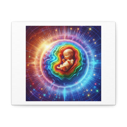 Women Carry Atoms from their Baby's Body for their Entire Lives and Vice Versa, Print on Canvas