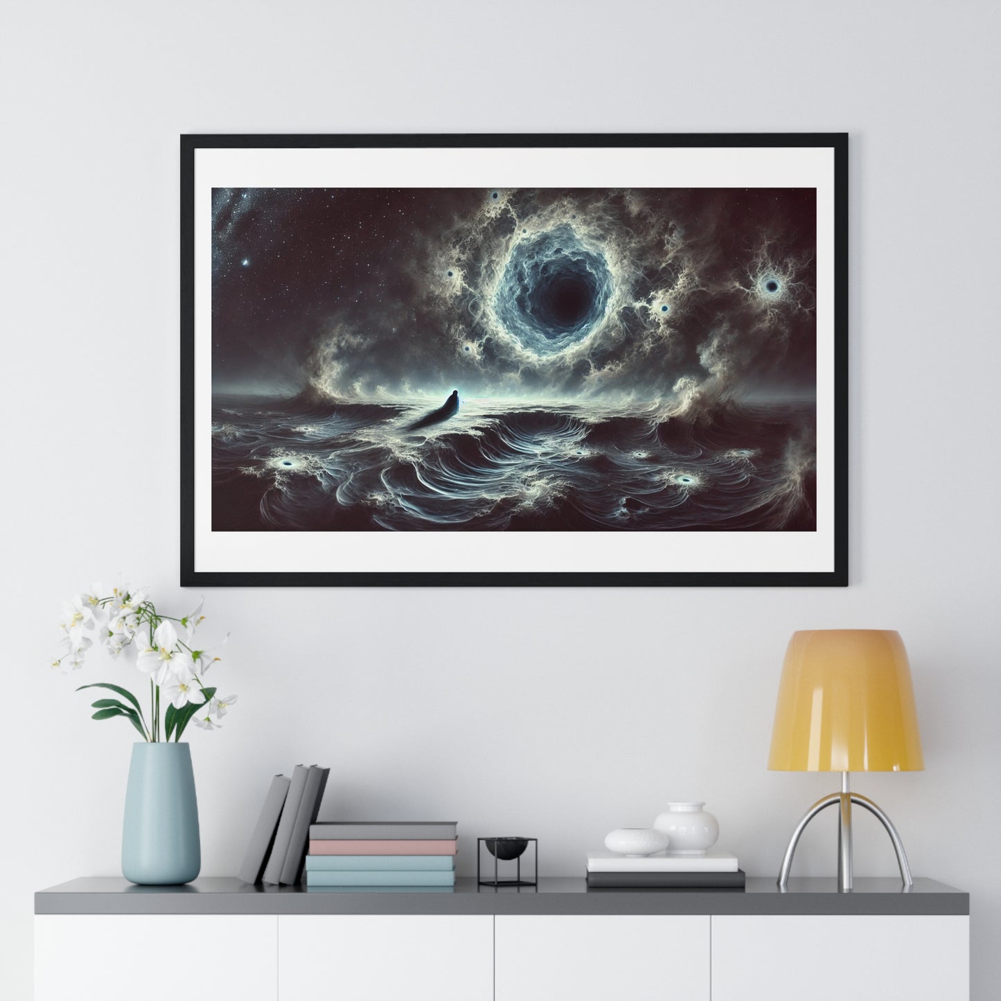 Dirge of the Abyss 'Designed by AI' Framed Art Print