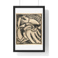 Figurative Abstraction, from the Original, Wooden Framed Print