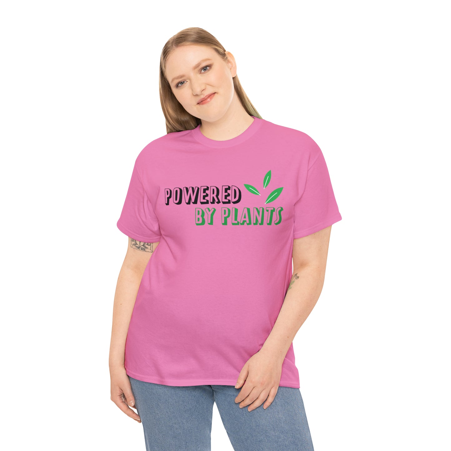 Powered By Plants Vegan T-Shirt Inspirational Unisex