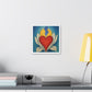 Love and Life in the Art Style of Georgia O'Keefe 'Designed by AI' Canvas Art Print