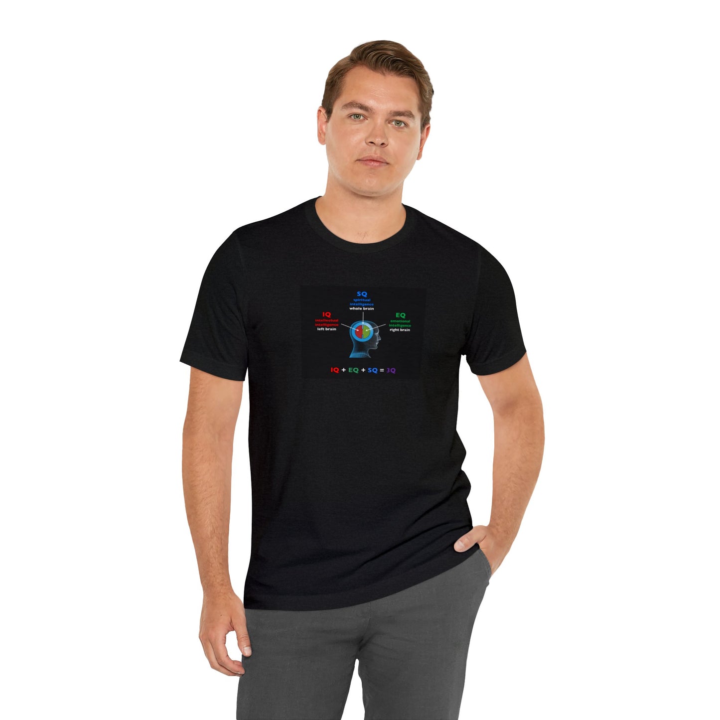 Spiritual Intelligence EQ+IQ=SQ, Soft Jersey T-Shirt