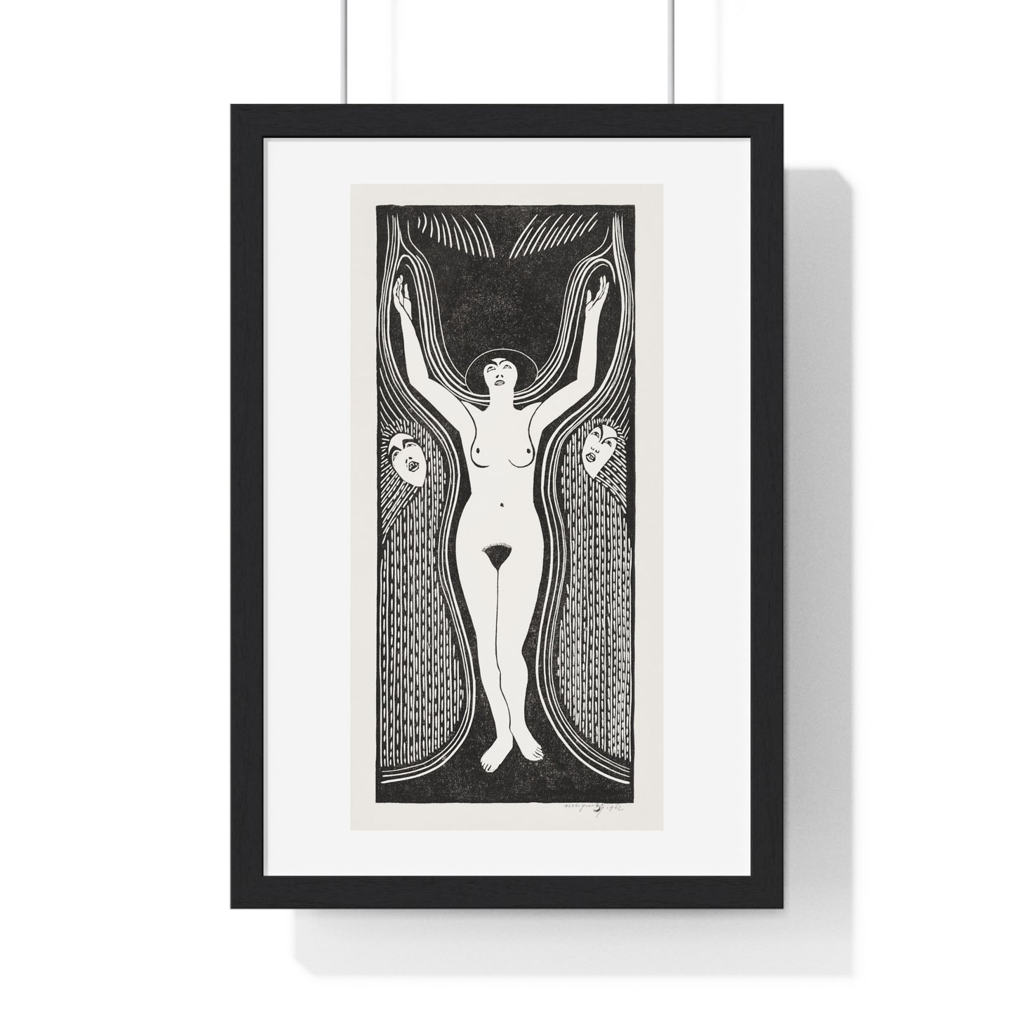 Ecstasy 'Extase' (1922) Print by Samuel Jessurun de Mesquita, from the Original, Framed Art Print