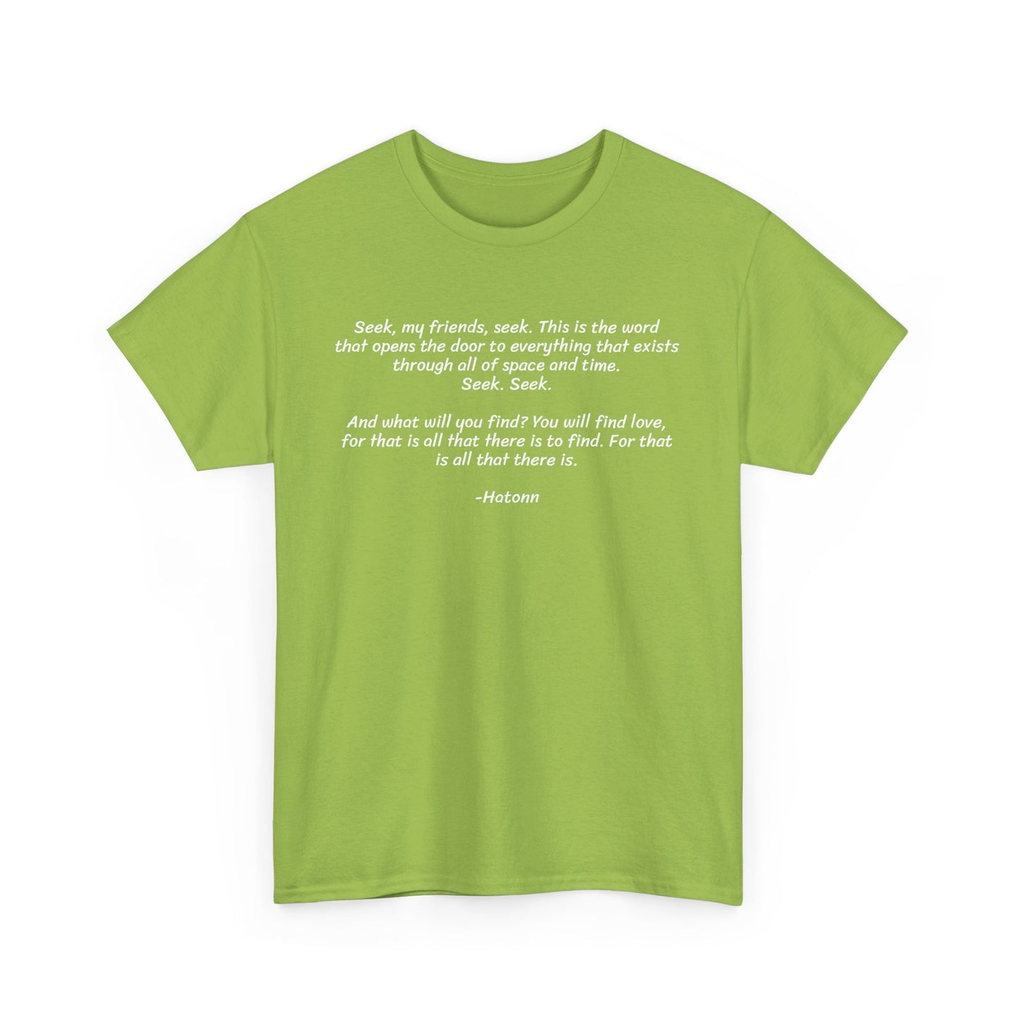 Seek My Friends, Seek. Because That is the Door to Everything, Spiritual T-Shirt