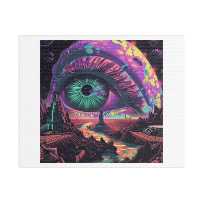 Human Eye is the Window to the World, Abstract Art V 'Designed by AI' Print on Canvas