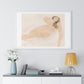 Study of a Nude (Lying on Side) by Auguste Rodin, from the Original, Framed Print