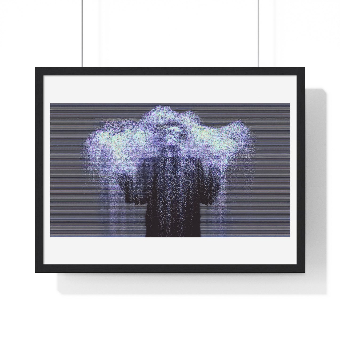 Man in the Energetic Realm, Abstract Art 'Designed by AI' Framed Print