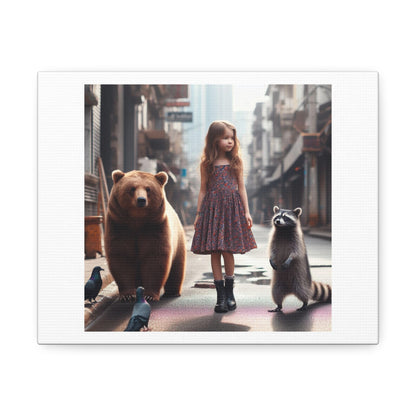 Your Vibe Attracts Your Tribe, Art Print 'Designed by AI' on Canvas
