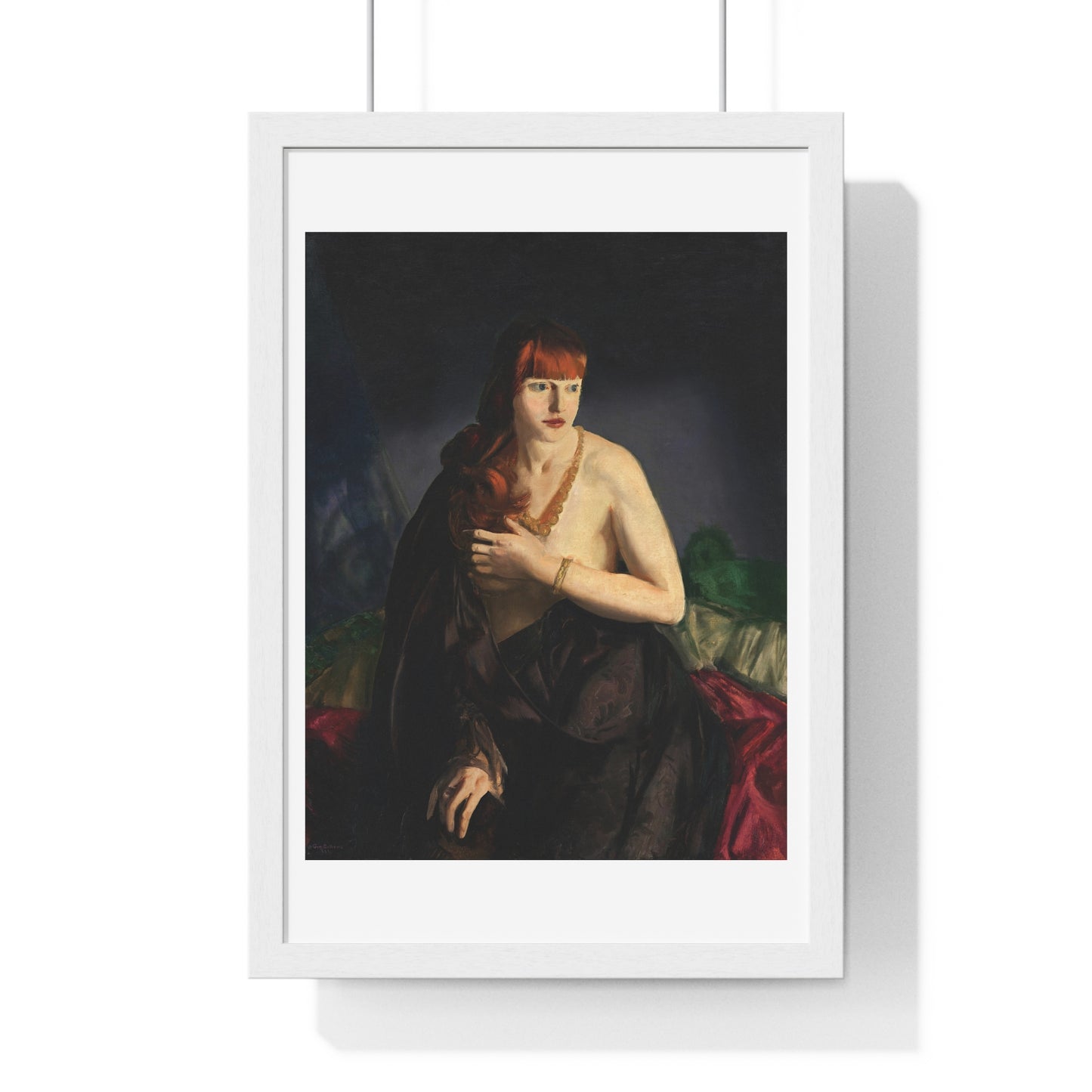 Nude with Red Hair (1920) by George Wesley Bellows, from the Original, Framed Art Print