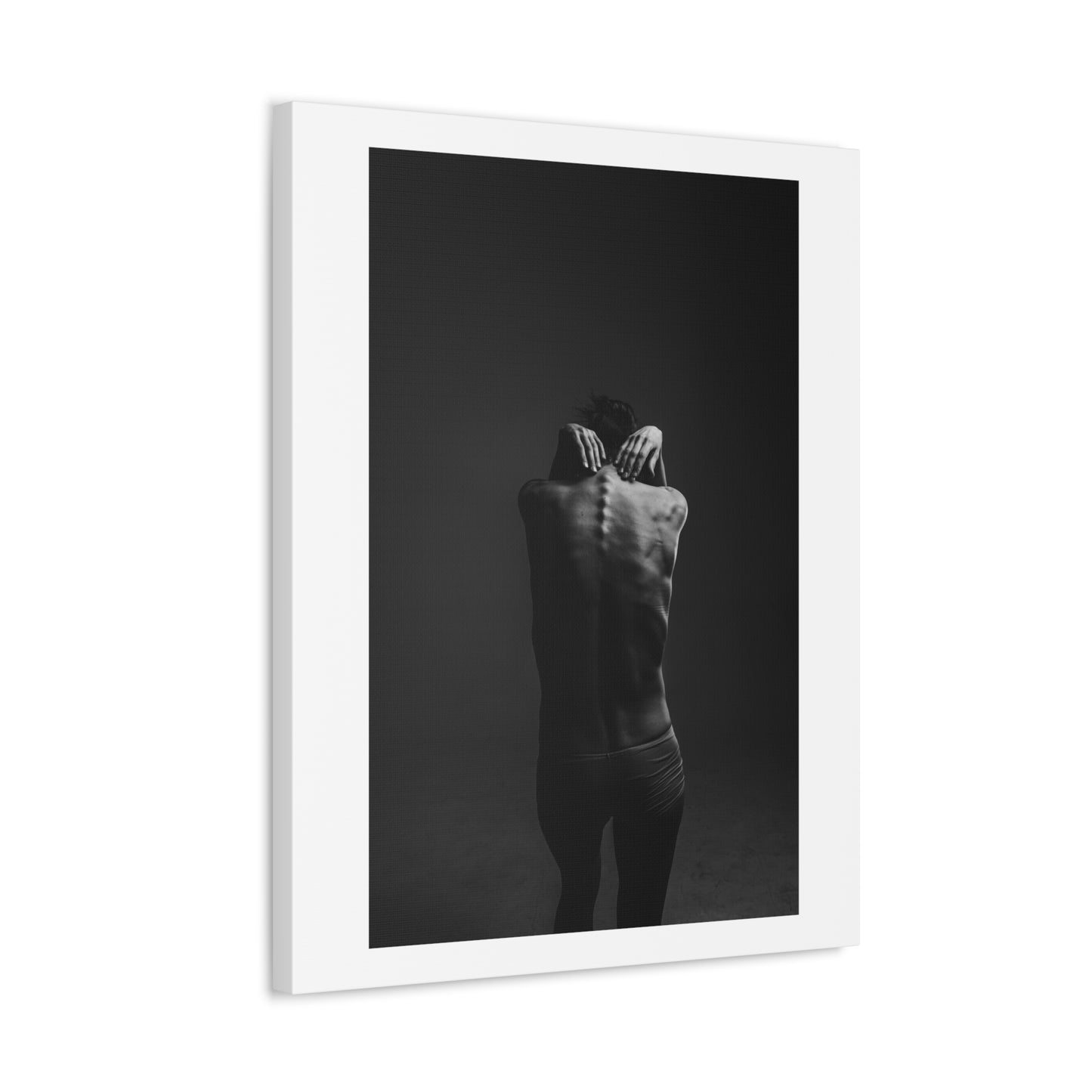 Woman Portrait, Black & White Photography from the Original, Art Print on Canvas