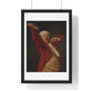 Self-Portrait, Yawning (circa 1783) by Joseph Ducreux, from the Original, Framed Art Print