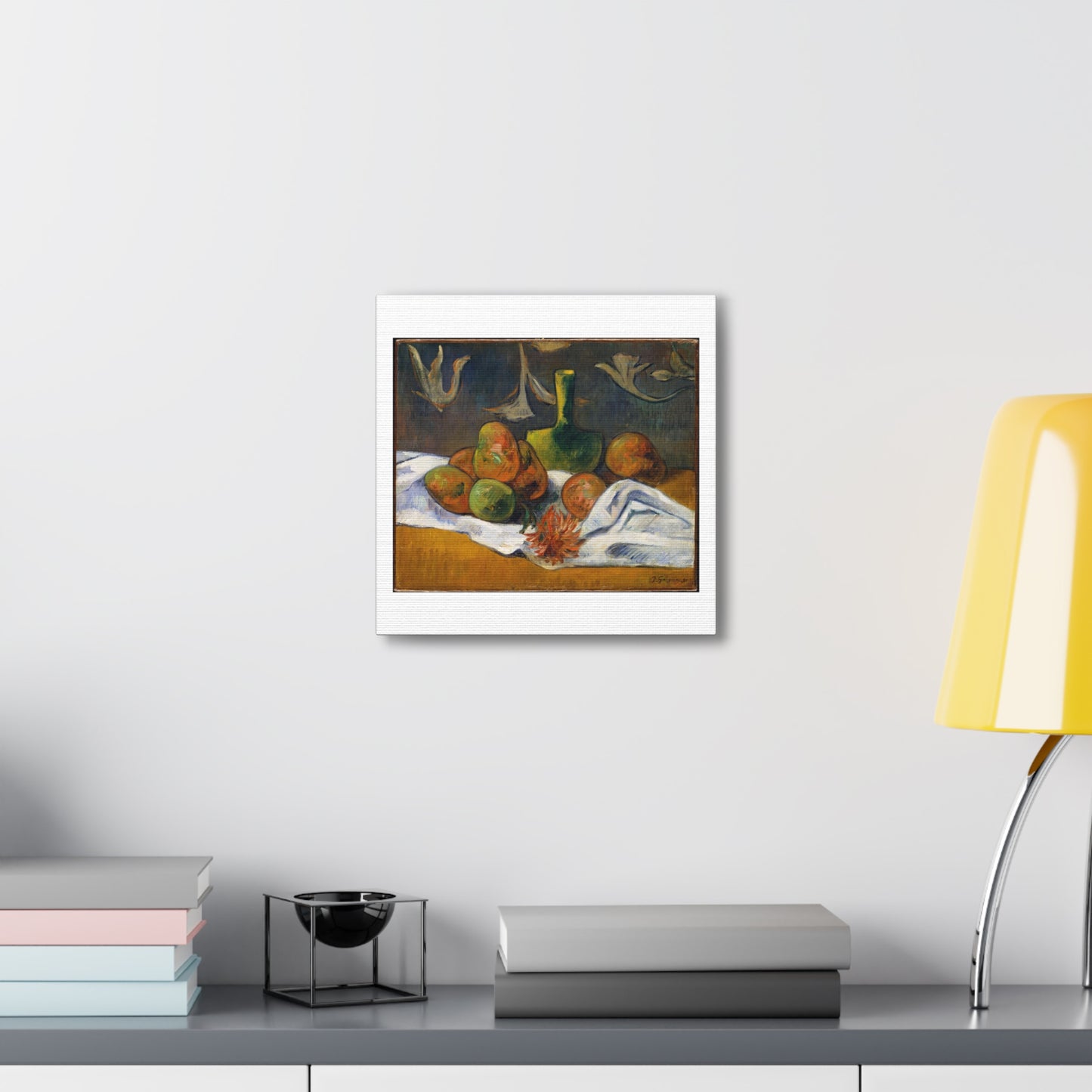 Still Life by Paul Gauguin, Art Print from the Original on Satin Canvas