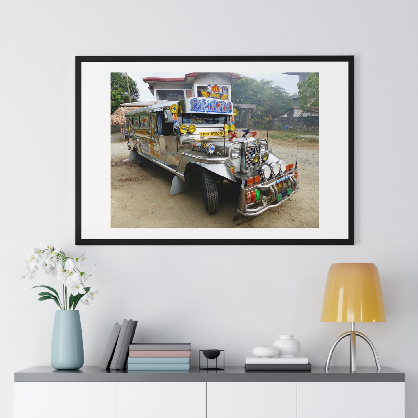 Jeepney, Philippines, Photographic Art, from the Original, Framed Print