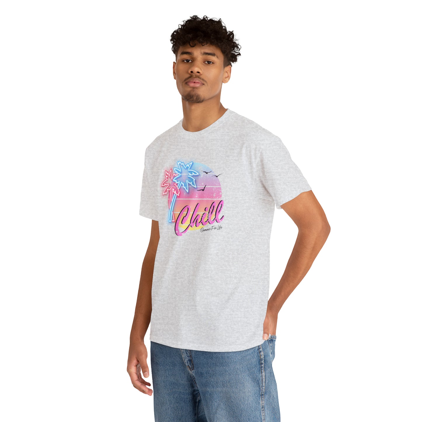 Chill, Summer For Life, Miami Neon Style T-Shirt