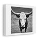 Scary Bull 'Designed by AI' Art Print on Canvas