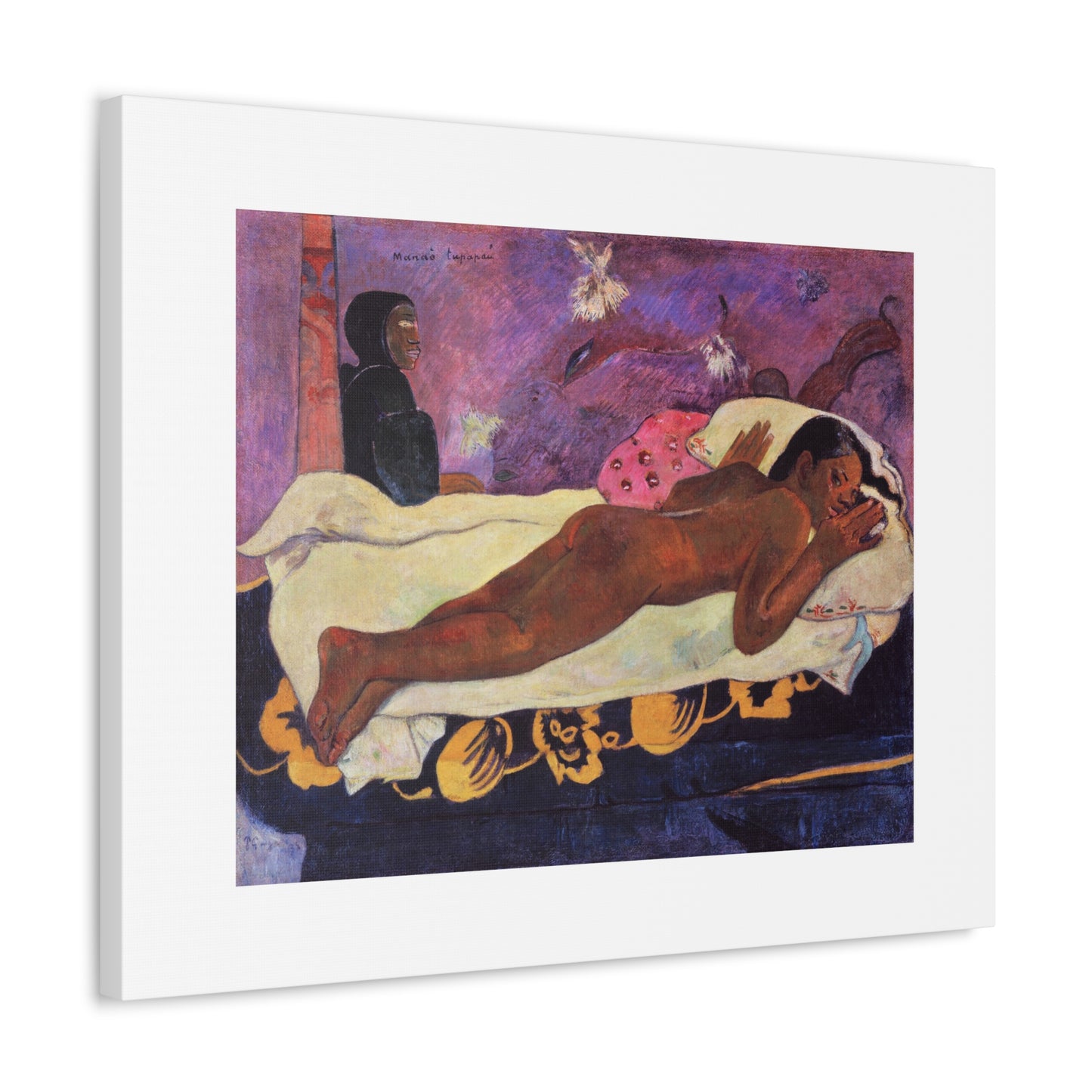 Spirit of the Dead Watching (1892) by Paul Gauguin, from the Original, Art Print on Canvas