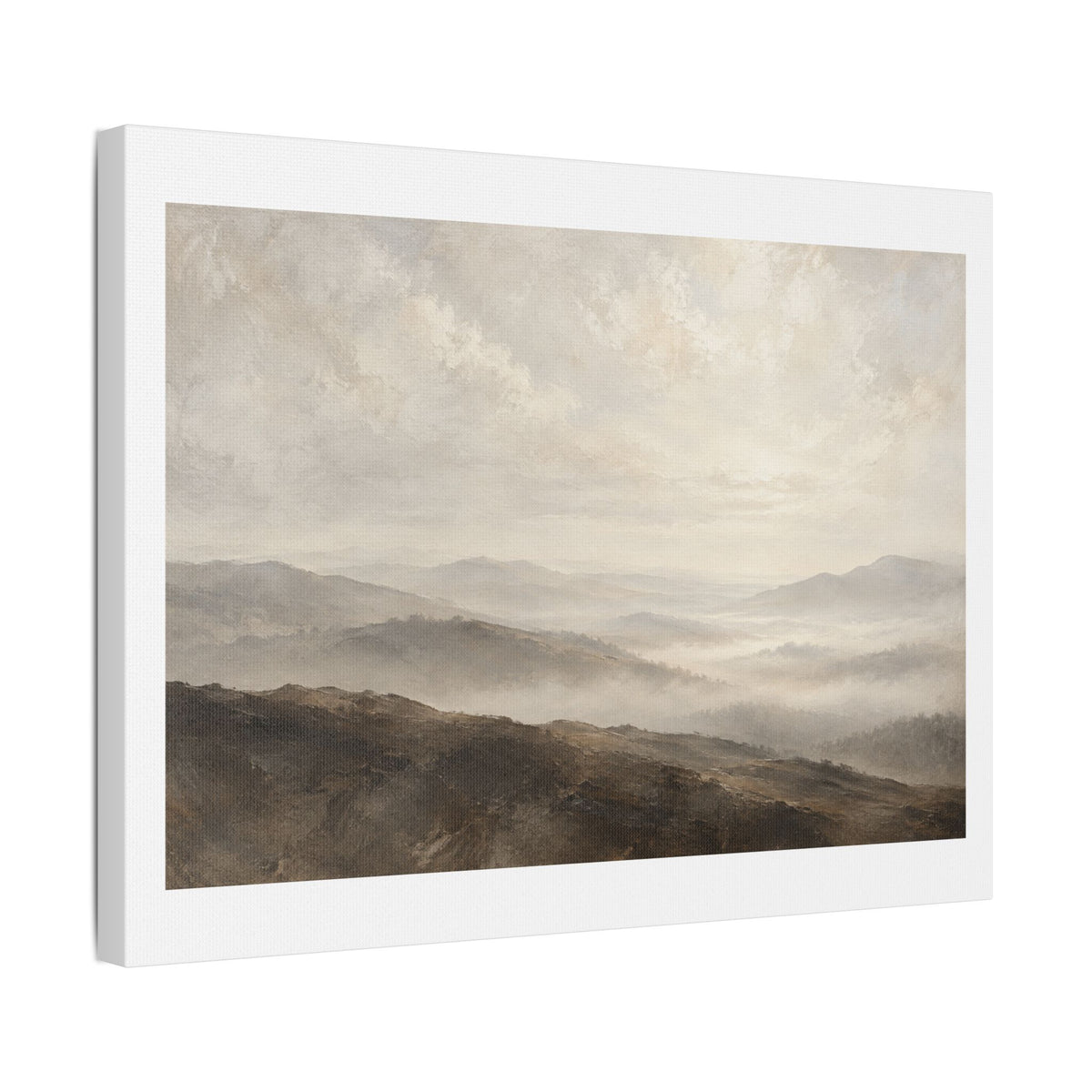 Veil of the Hills, Large Decor Art Print on Canvas
