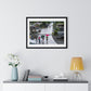 People Walking in the Rain in a Small Village, Nueva Vizcaya, Philippines (2017) Photographic Art, from the Original, Framed Print