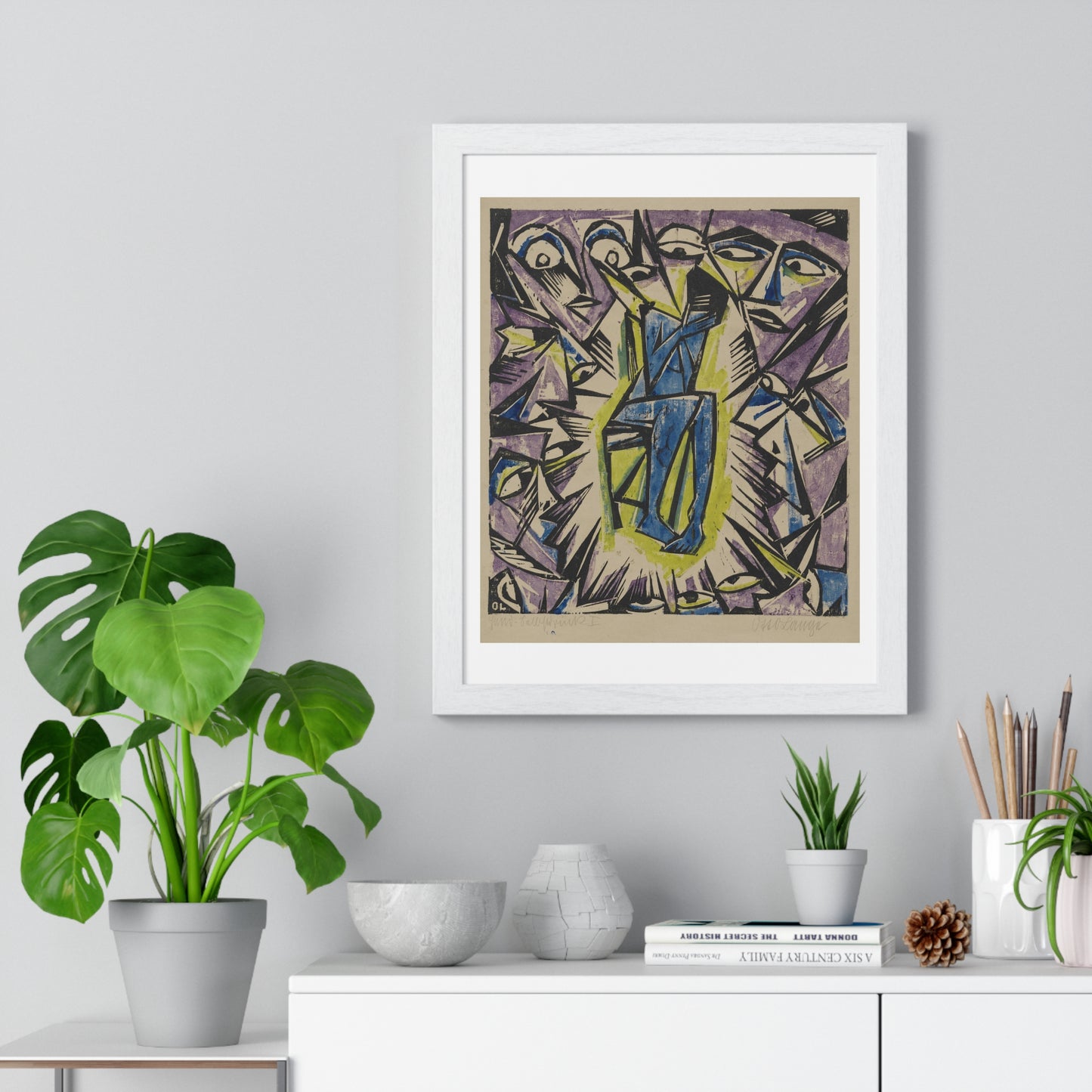 Vision by Otto Lange from the Original, Framed Art Print