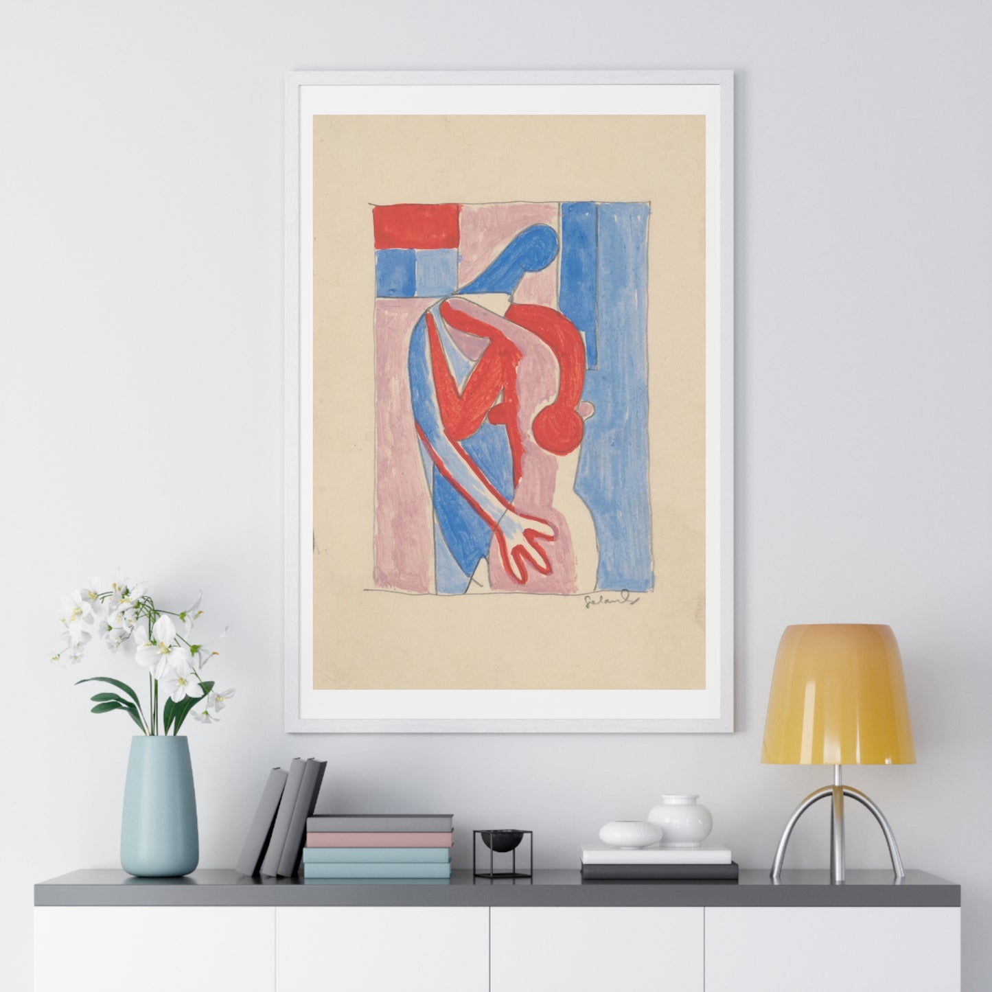 Embrace by Mikuláš Galanda, from the Original, Wooden Framed Print