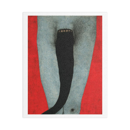 Tongue,  Neo-Surrealism, Art Print on Satin Canvas, Stretched
