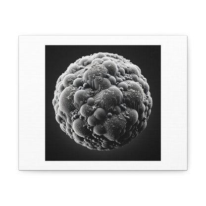 Dry Water Under a Microscope 'Designed by AI' Art Print on Canvas