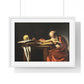 Saint Jerome Writing (1605-1606) by Caravaggio, Large Framed Art Print