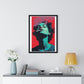 Teenager Art Portrait 'Designed by AI' Wooden Framed Print