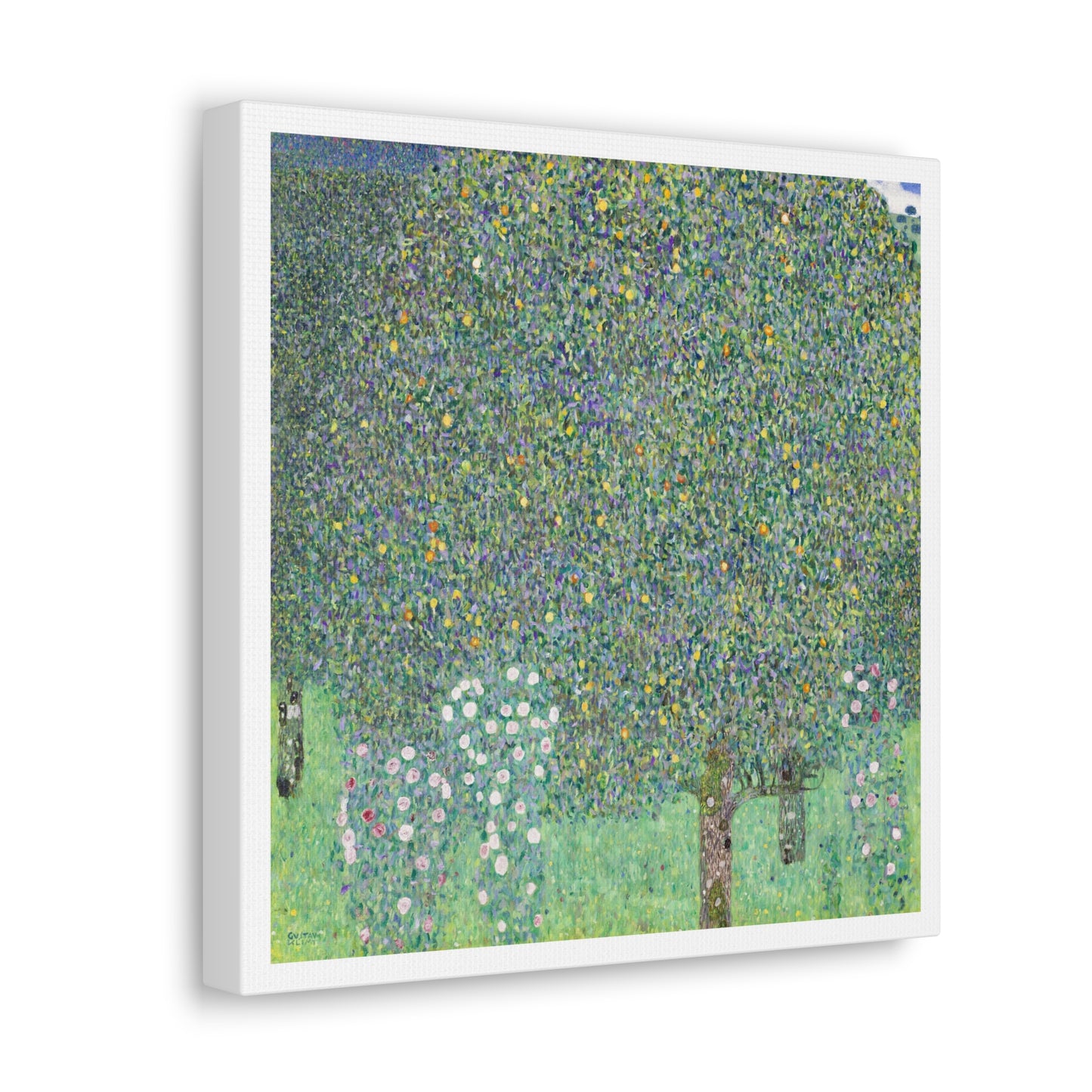 Rosebushes under the Trees (1905) by Gustav Klimt, Canvas Art Print from the Original