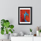 Flame and Flow, Abstract Art 'Designed by AI', Framed Print