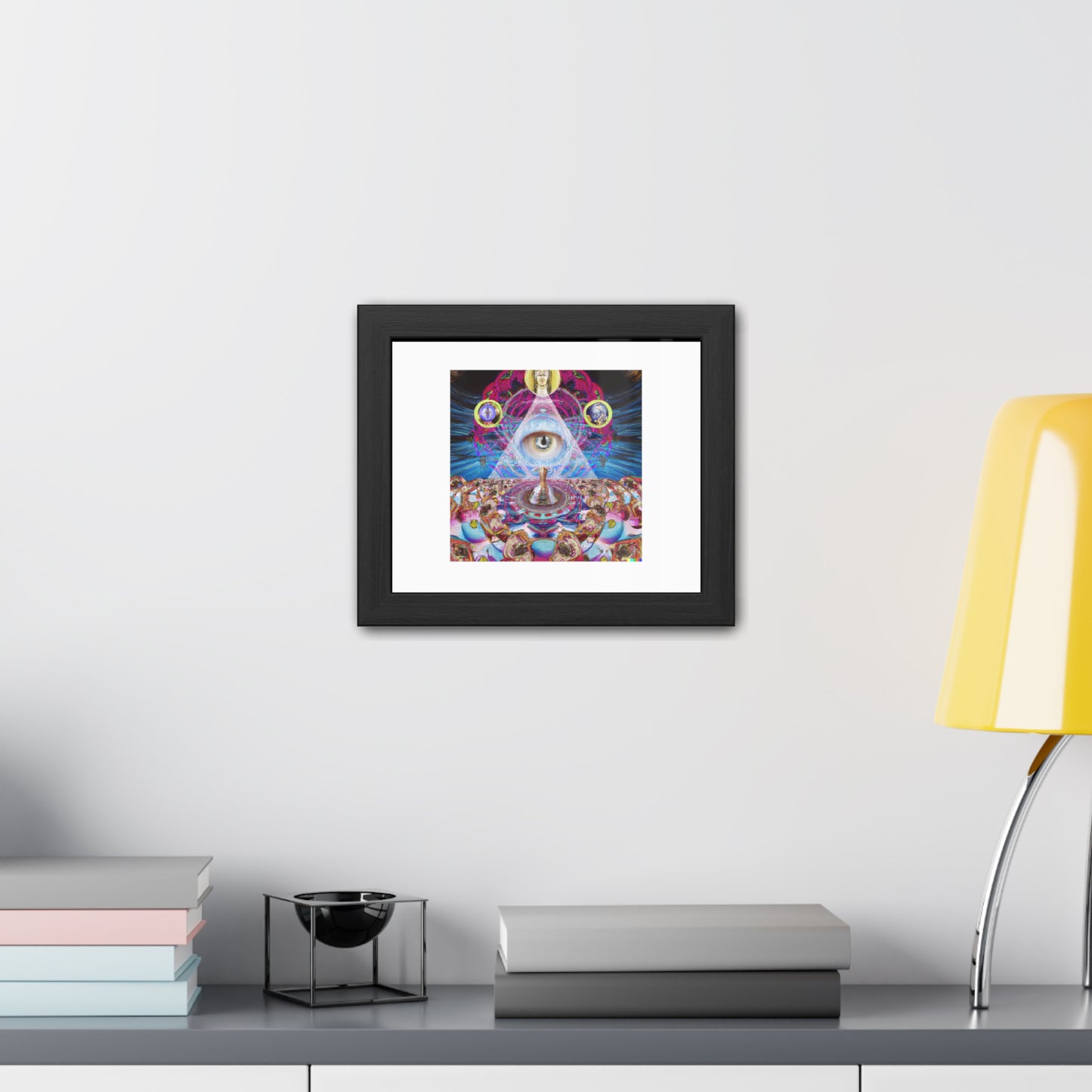 Third Eye Digital Art 'Designed by AI' Wooden Framed Print