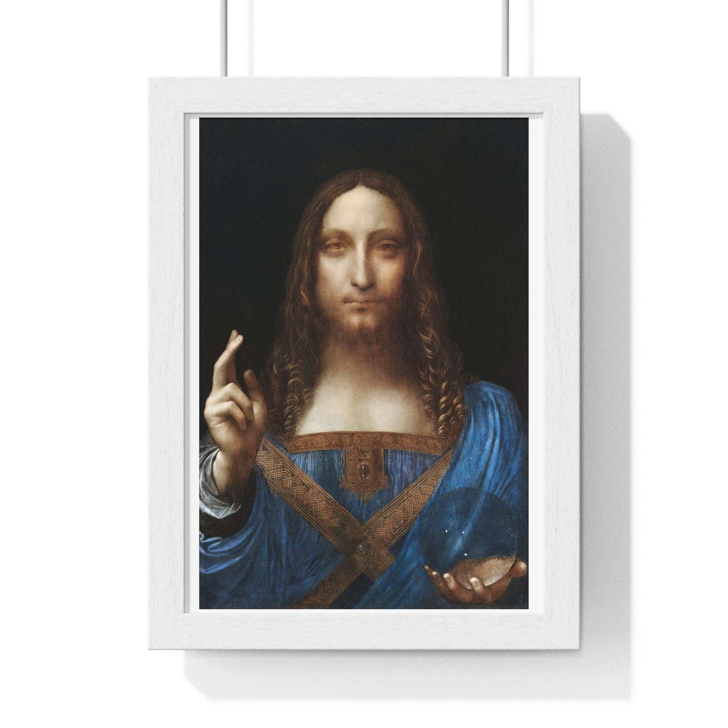 Salvator Mundi (circa 1500) Famous Painting by Vincent van Gogh, from the Original, Framed Art Print