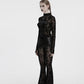 Punk Rave Morrigan Cross-Embroidered Mesh Top