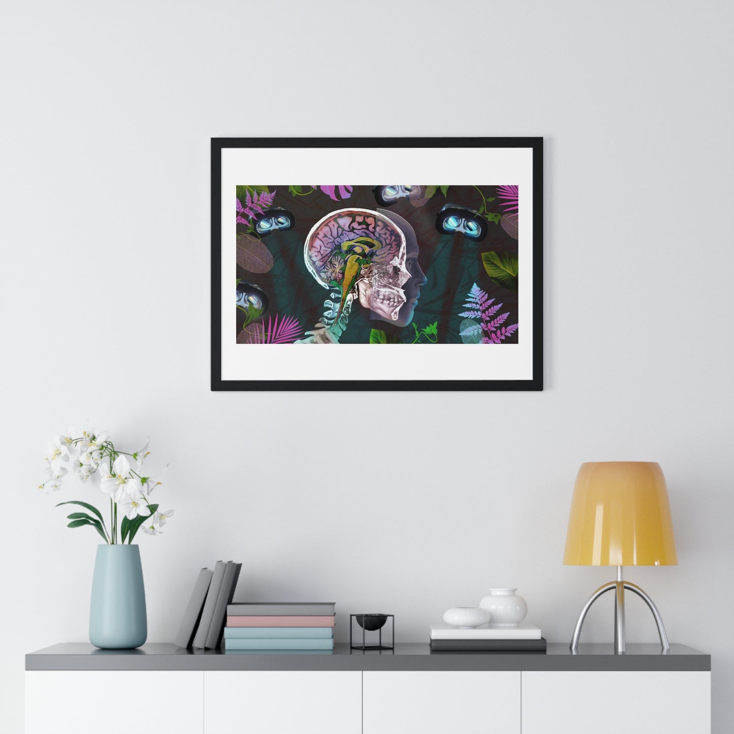 Psychedelics and Virtual Reality Art Framed Print