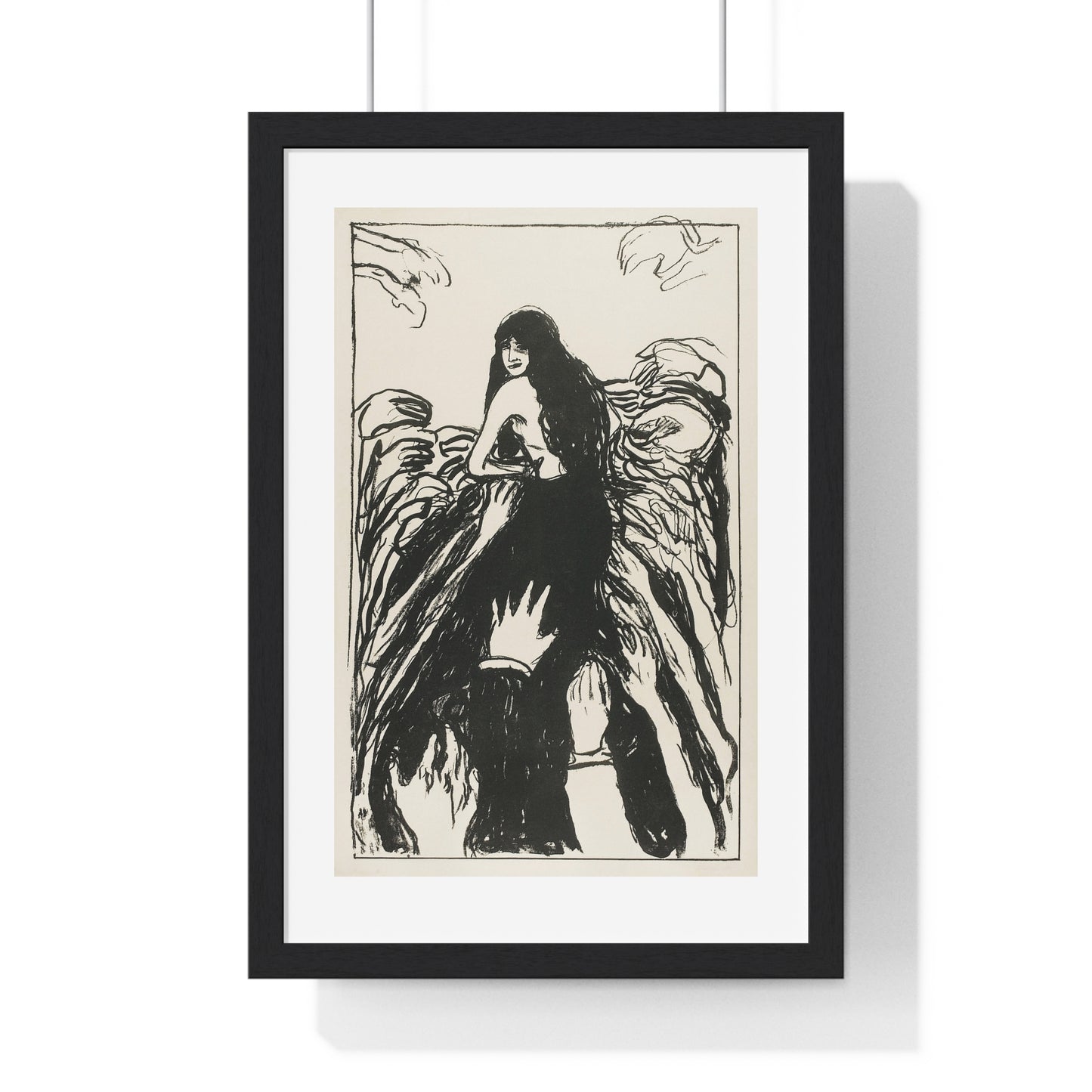 The Hands (1895) by Edvard Munch, from the Original, Framed Art Print