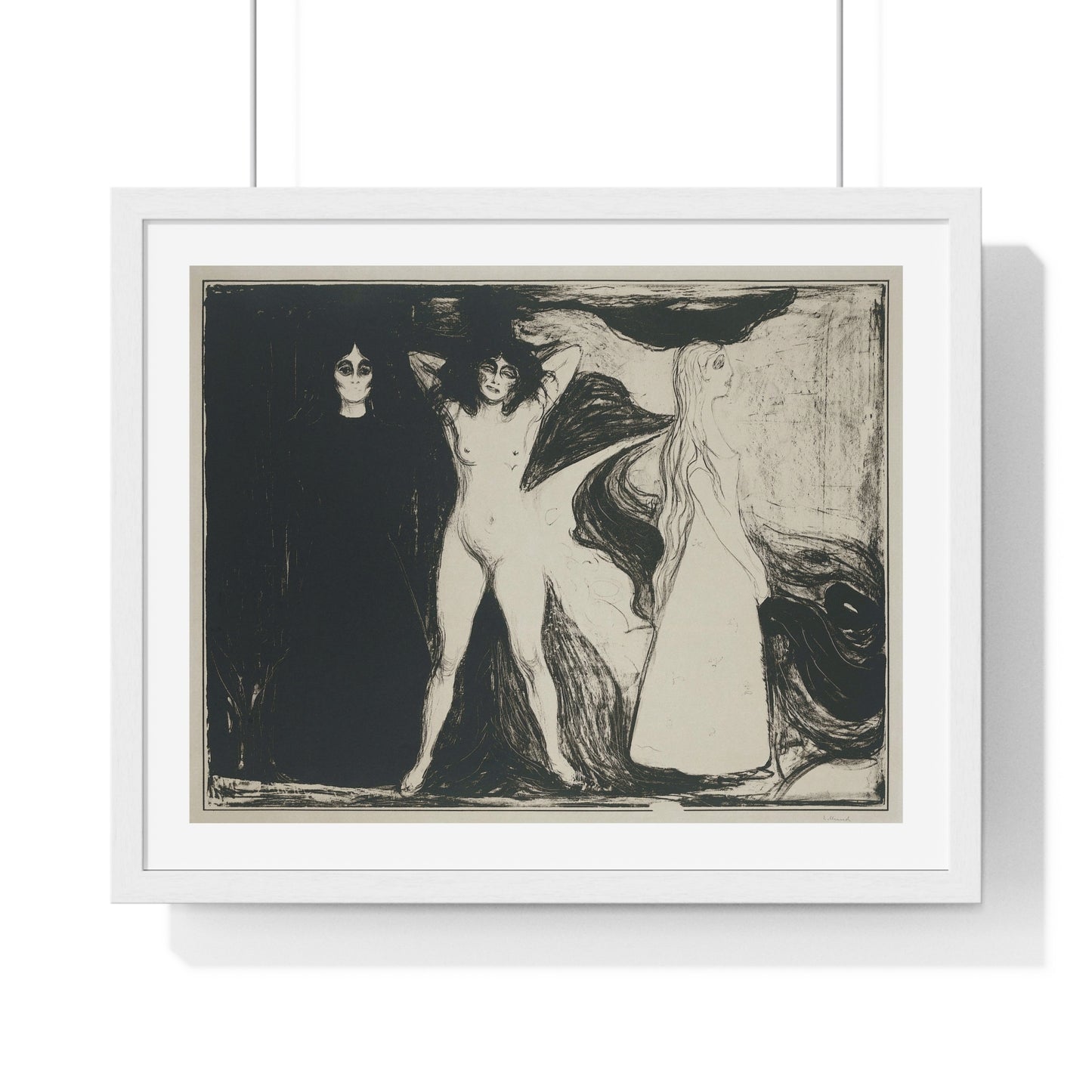 Das Weib (De Sfinx) (1899) by Edvard Munch Framed Art Print