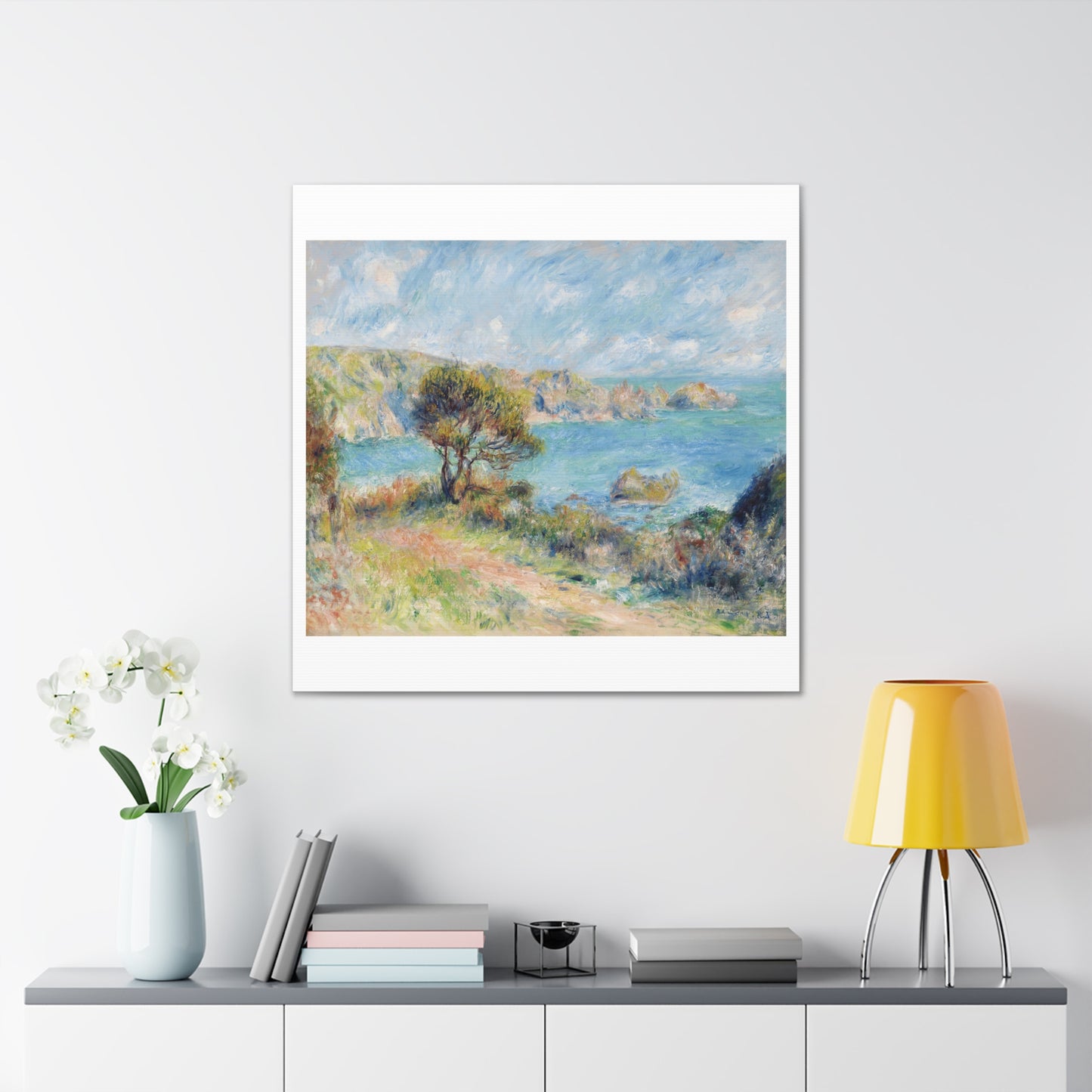 View at Guernsey (1883) Vintage Illustration by Pierre-Auguste Renoir Art Print from the Original