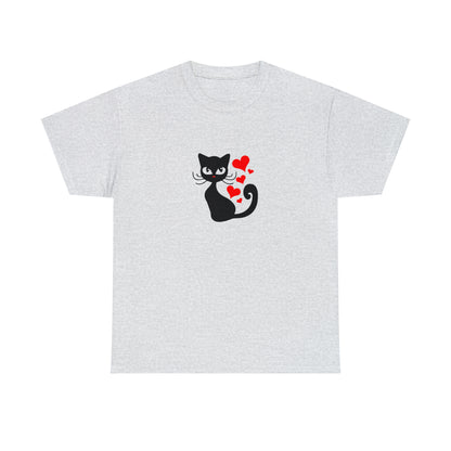 Love Cat Design Fashion T-Shirt