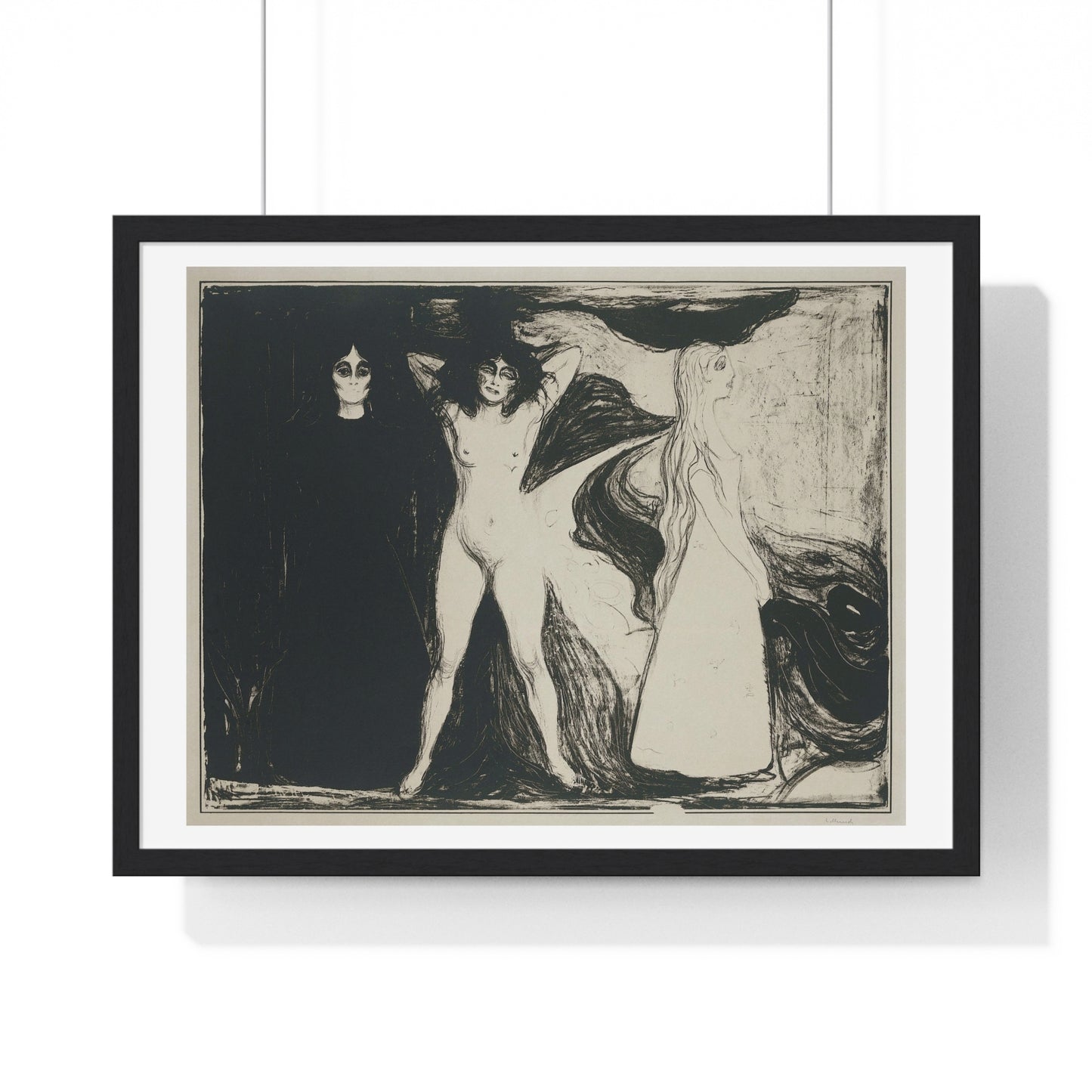 Das Weib (De Sfinx) (1899) by Edvard Munch Framed Art Print