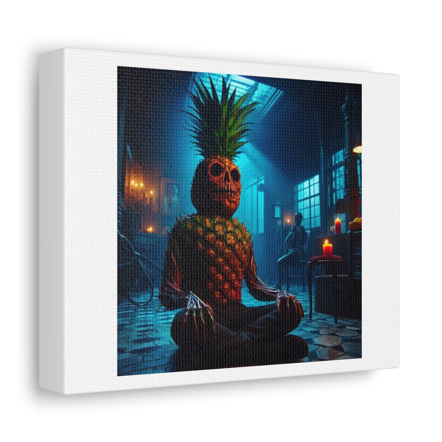 Pineapple is a Brain Food 'Designed by AI' Art Print on Canvas