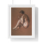 Seated Nude Female Figure by Edwin Austin Abbey from the Original, Framed Art Print