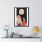 Bunny on the Moon 'Designed by AI' Wooden Framed Print