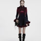 Punk Rave Lilith Gradient Devil Fur Shawl in Crimson