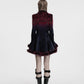Punk Rave Lilith Gradient Devil Fur Shawl in Crimson