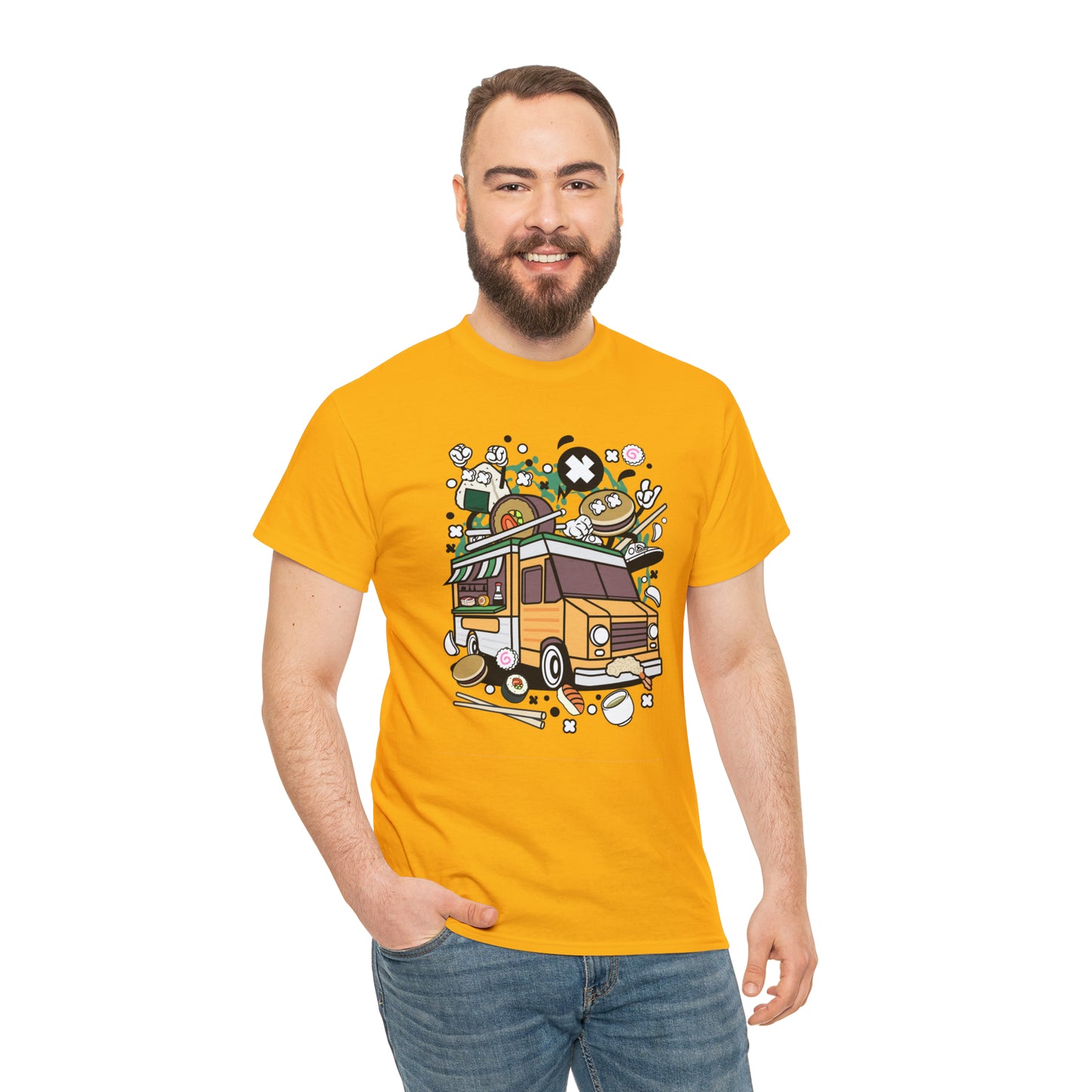 Japanese Food Van Cartoon T-Shirt