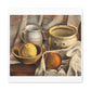 Still Life with Ceramic Pots and Apples (1925–1927) Vintage Painting by Mikulas Galanda Art Print from the Original